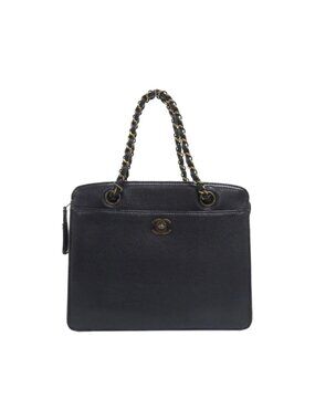 Chanel Vintage Bag Handbag Black